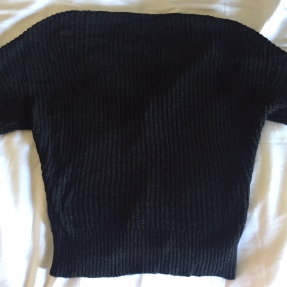 Express Eye-Catching Twist-Front V-Neck Chenille Sweater - Size XXS - Picture 6 of 15